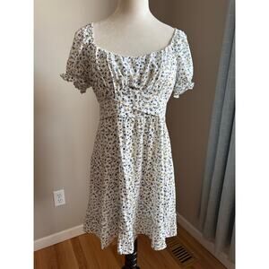 Altar’d State White Floral Dress Size XL | Milkmaid Cottagecore Bridal Coquette